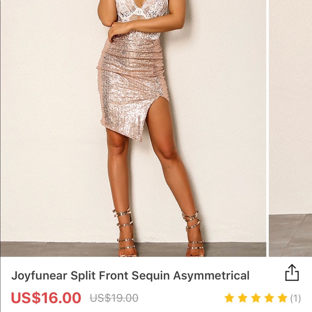 SHEIN Sequin Skirt